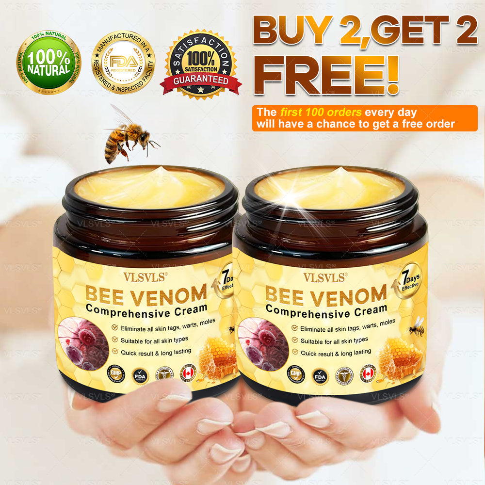 VLSVLS® Bee Venom Comprehensive Cream ✨LAST DAY 80% OFF (Sagging Skin, Fine Lines, Loss of Firmness, Flat Bust, Drooping Hips, and More)