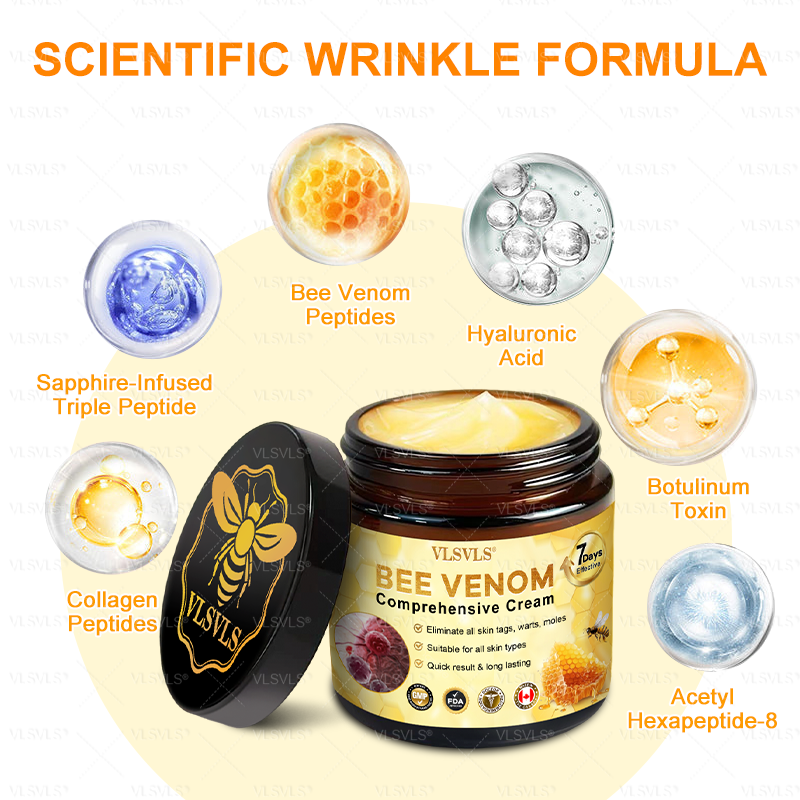 VLSVLS® Bee Venom Comprehensive Cream ✨LAST DAY 80% OFF (Sagging Skin, Fine Lines, Loss of Firmness, Flat Bust, Drooping Hips, and More)