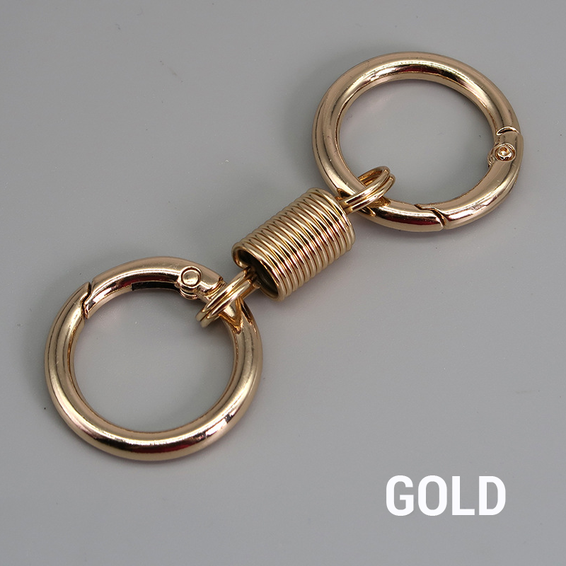 (š„2025 Last Day Promotion - 49% off)Nordic Retro Spring Double Ring Keychain